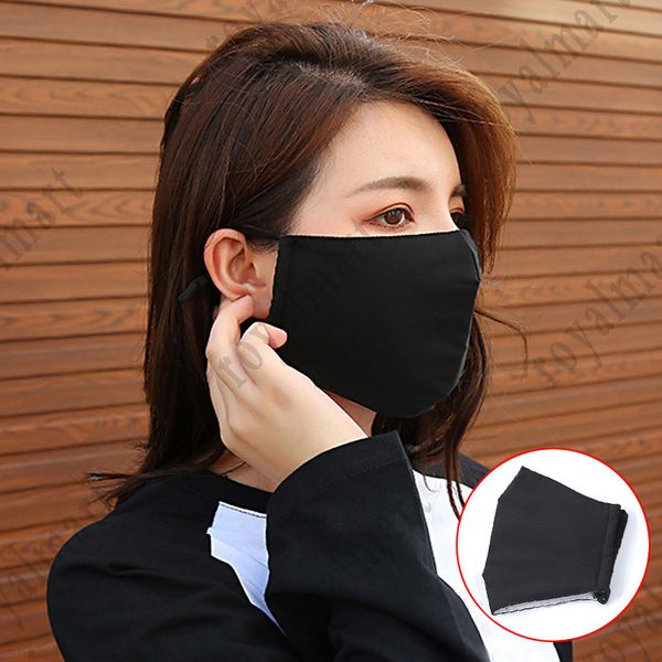 

black face mask anti dust face cotton mouth cover for cycling camping travel mask cotton mouth cover washable reusable face mask