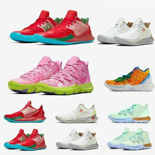 

basketball shoes sponge 5 for 20th anniversary irving 5s pineapple house graffiti x sponge man woman shoes