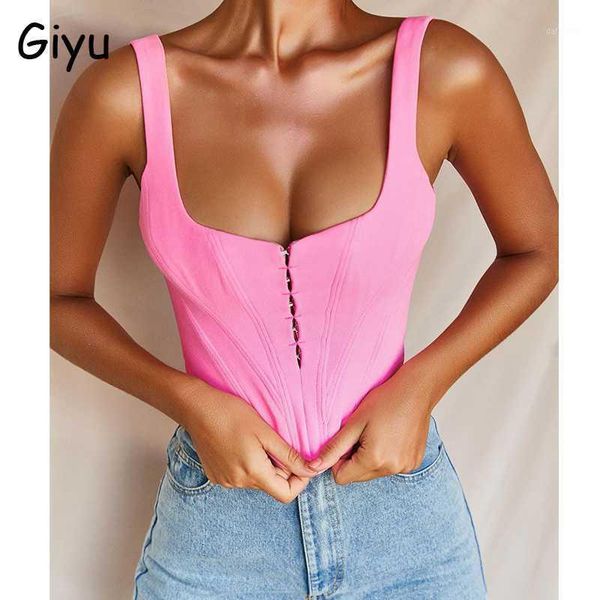 

giyu blouses women crop 2020 summer fashion rhombic sleeveless slim shirts casual streetwear pink blusas femininas1, White