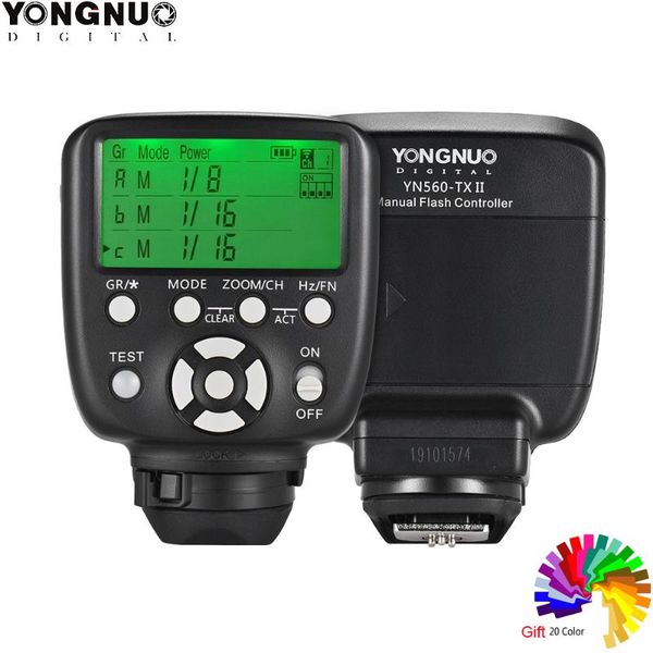 

yongnuo yn560-tx ii flash trigger for dslr camera to yn560iii/yn560iv/yn660/yn968n/yn860li rf-602/rf603 ii/rf605