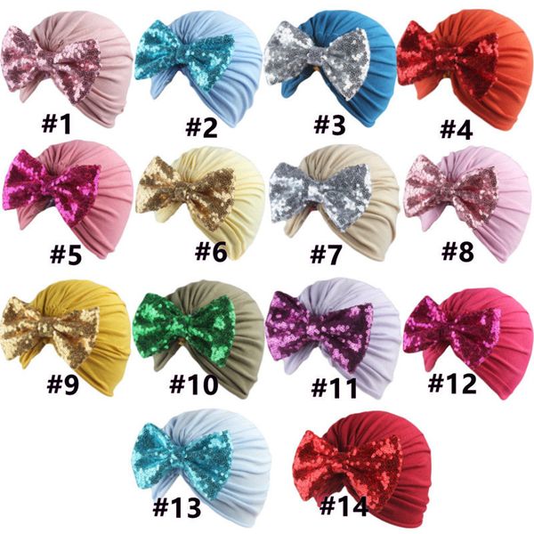 

дети девушки мальчики бантики бантики тюрбана шляпы блеск бантики эластичный оголовье младенца младенца головы шапочки шапочки шапка для вол, Slivery;white