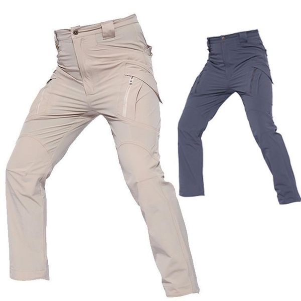 

outdoor pants quick-drying sports casual men's summer thin tactical hiking climbing walking breathable comfortable trousers, Black;green