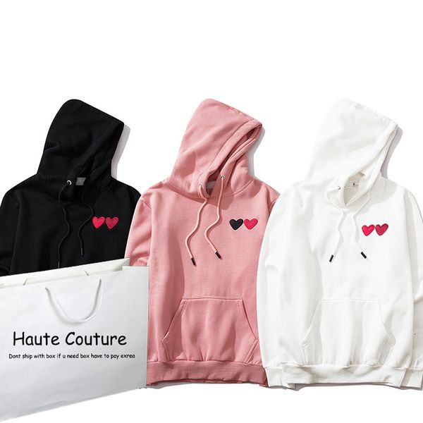 

men trendy hoodies with drawstring casual pure color heart pattern mens streetwear style pullover hooded sweatshirts wholesale for unisex