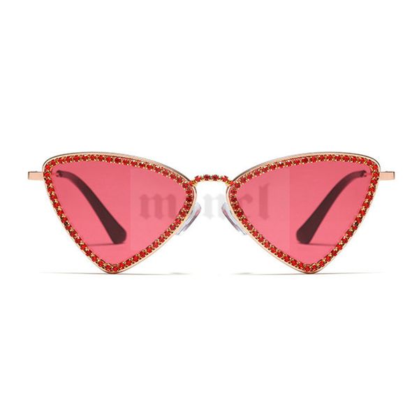 

sunglasses 2021 diamond luxury rhombic men women fashion shades uv400 vintage cat rhinestone glasses with box fml, White;black