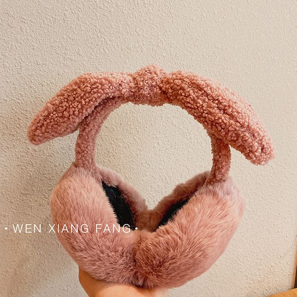 

wind ears warm girl winter lovely ins rabbit earmuff bag korean version anti ing ear cover students