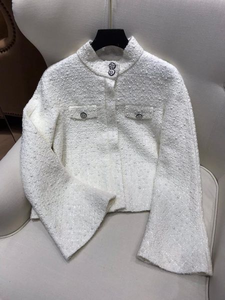 

2021 new ladies fashion long sleeve high neck chain jacket 0924, Black;brown