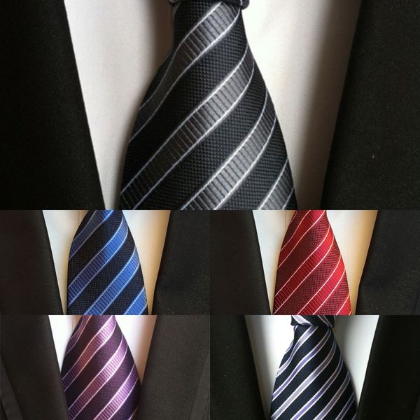 

1cwy linbaiway 8cm wide black ties for mens polyester tie necktie dress logo gravata neckwear tuxedo bow tie accessory custom mens, Blue;purple