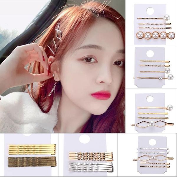 

1 set new fashion pearl alloy hair clips hairpin headbands headdress accessories women girls beauty hair styling tools yxlhou xhhair