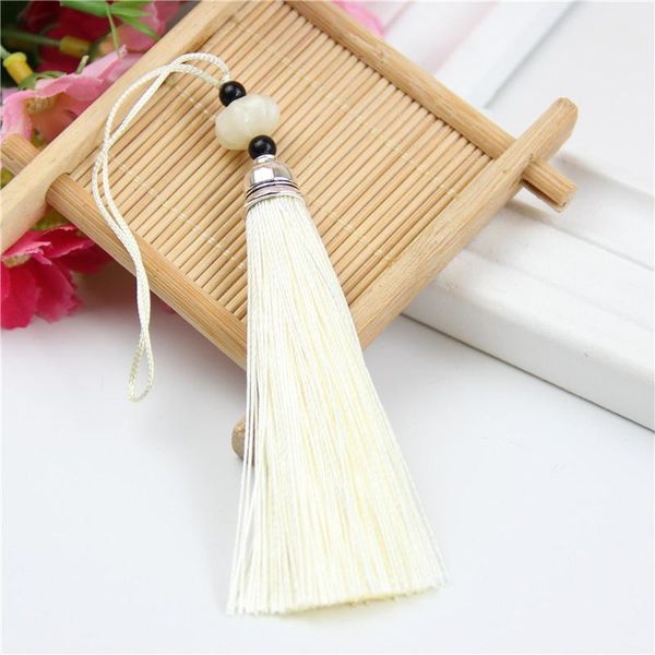 

5pcs pumpkin beads metal caps color tassel fringe pendant diy crafts material trim bookmark gift car hang rope decor accessories h wmtrsd