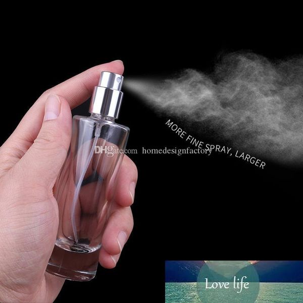 35 ml nachfüllbare Parfüm-Sprühflasche, transparenter Glas-Spray-Zerstäuber, tragbarer Reise-Kosmetikbehälter