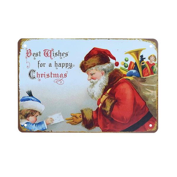 

урожай картина бляшек олова знак металлические ремесел личности рождественские росписи дома бар кафе декор стены искусства плакат рождествен