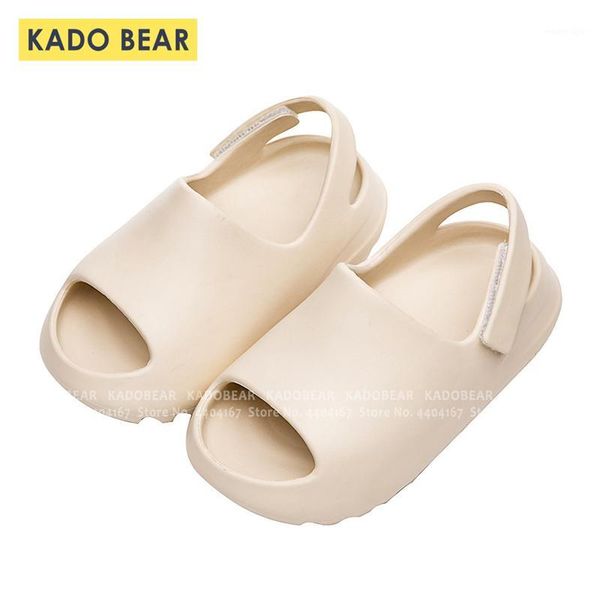 

slipper 2021 kids beach sandals slides children fashion casual barefoot flat shoes korean japanese style outdoor garden slippers1, Black;grey