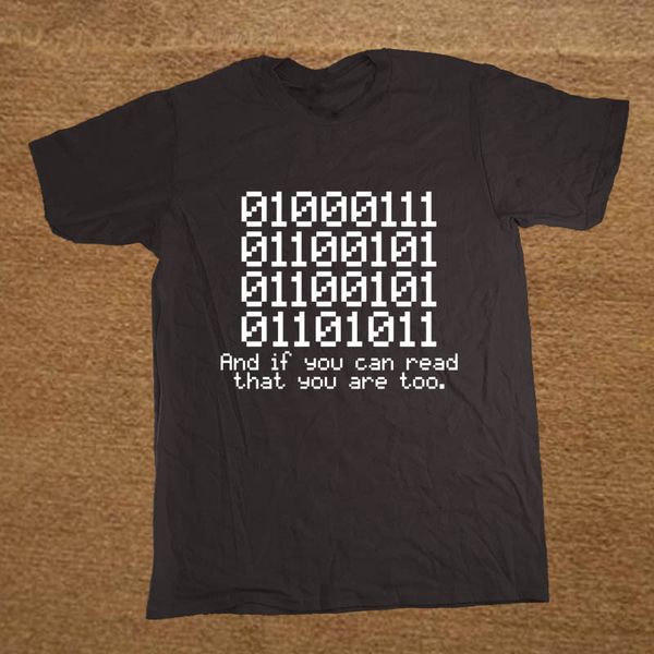 

summer new 0 binary and if you can read that programmer coder short sleeve printed cartoon sport hooded sweatshirt hoodie men t shirt