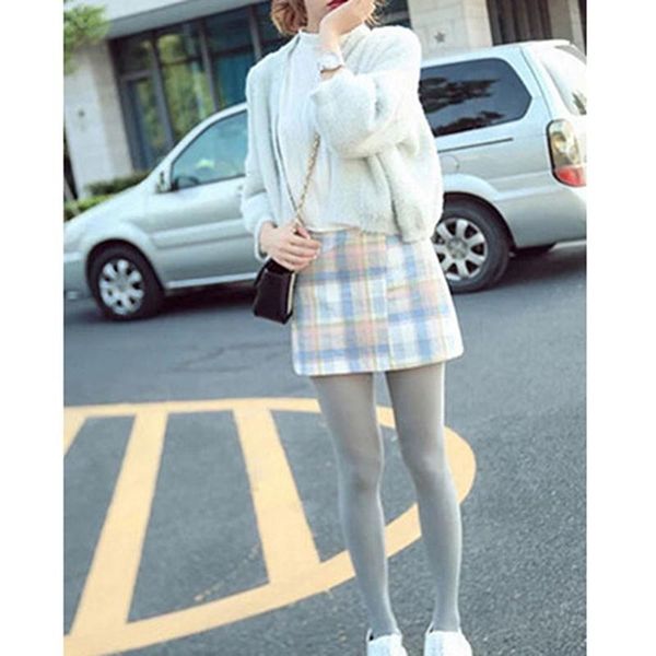 

new spring winter women tights stripe velvet hosiery solid candy color collants femme standard stockings pantyhose for woman, Black;white