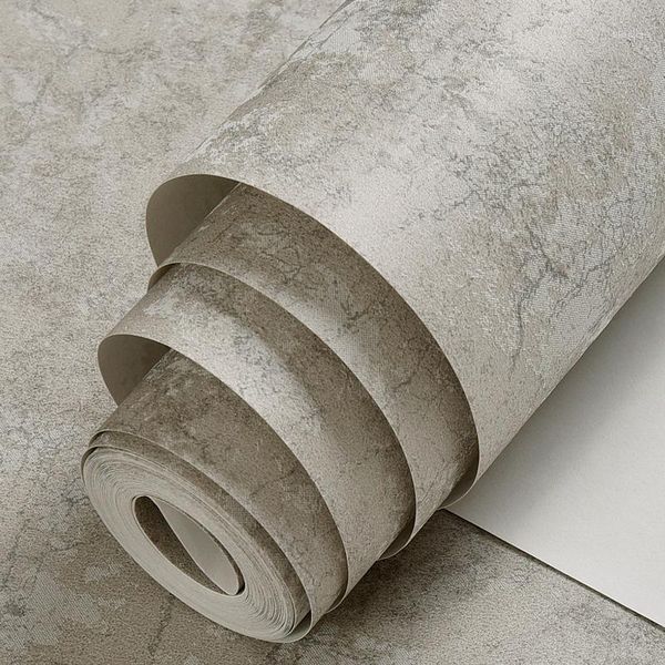 

wallpapers vintage industrial plain solid wallpaper rolls for walls non woven home decor living room bedroom cloth shop1