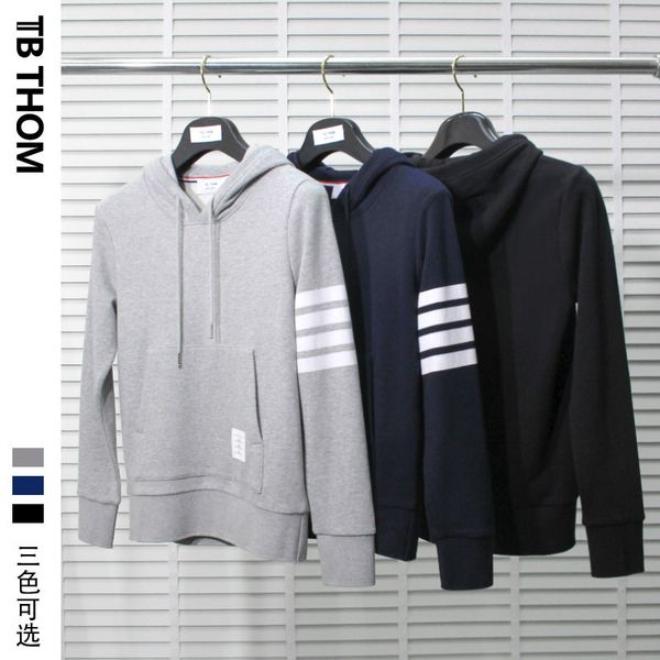 

tb thom с капюшоном пуловер свитер осенью новая куртка досуг тенденция, Black