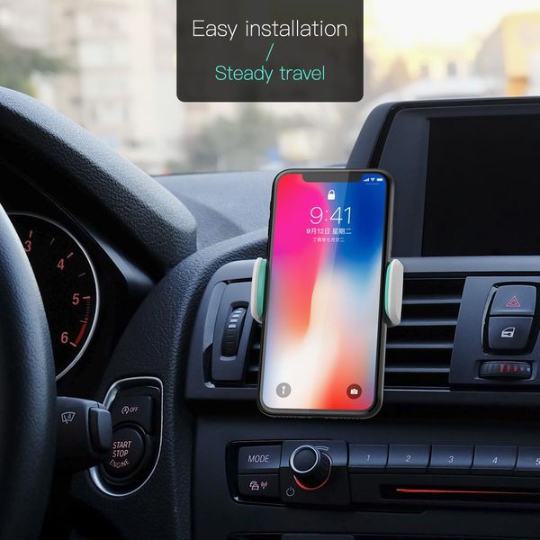 

keysion автомобильный держатель телефона держатель для iphone xs x samsung s8 air vent mount автомобиля для мобильного телефона поддержка те