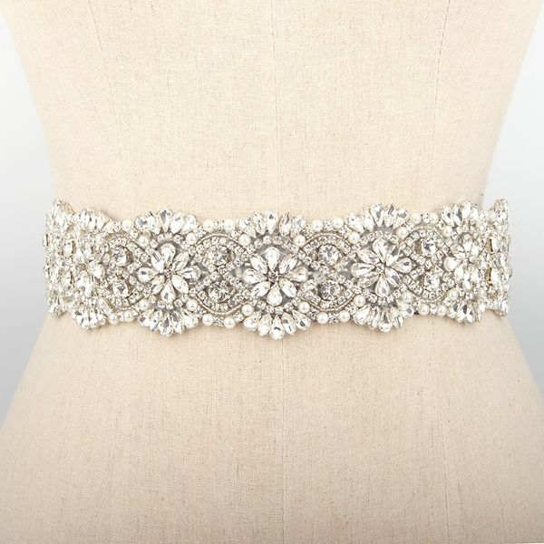 

ufoax bridal ribbon wedding rhinestone belt ribbon dress sale rhinestone wedding fashion trendy silk belt bridal waist seal xre2c, Black;brown