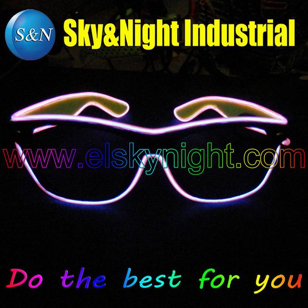 

option with glasses el ten fashion colors powered by 3v inverter without lens+ing