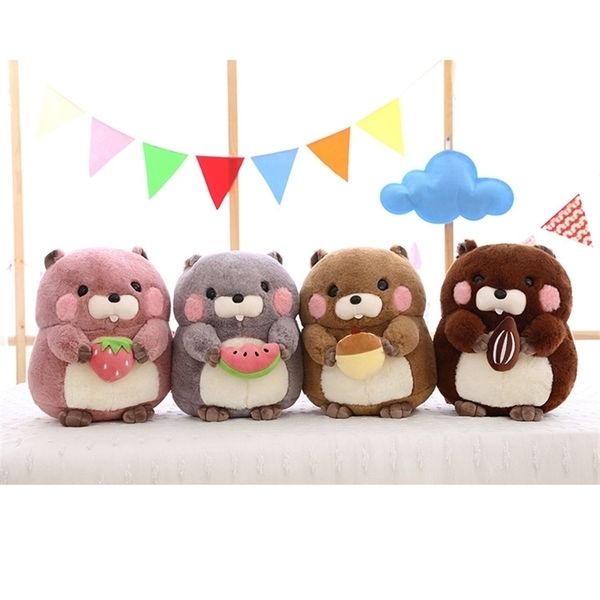 

56new creative cute cartoon marmot plush for children christmas birthday gift toys