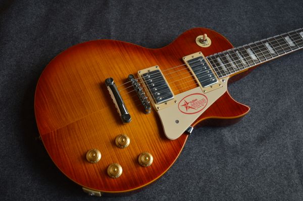

lp standard 1959 royal tea burst electric guitar a flame maple can custom