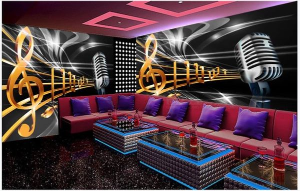 photo personalizzato sfondi 3d murales sfondi carillon simbolo bar KTV dinamico moda sfondo carte da parati decorazione della casa