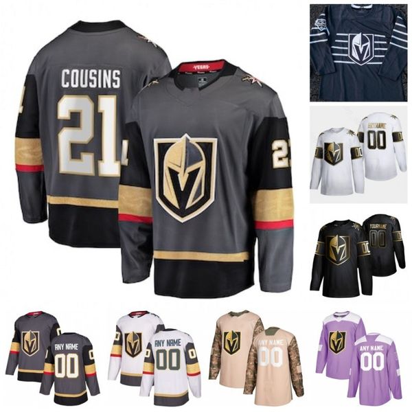 

custom vegas golden knights nick cousins holden oscar dansk patrick brown paul stastny reid duke reilly smith 2020 hockey jerseys stitched, Black;red