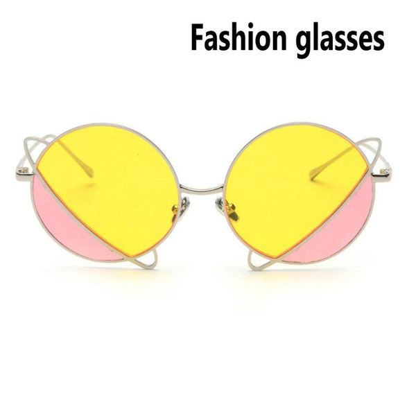 

round sunglasses women vintage gradient glasses metal frame candy sun glasses female green red eyewear uv400 fml, White;black