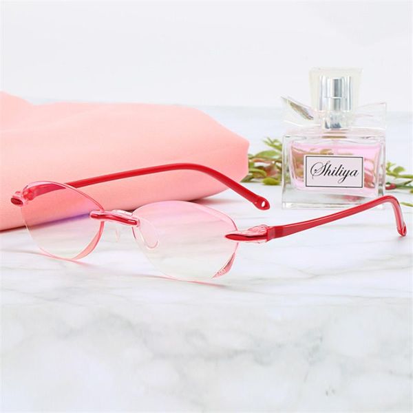 

sunglasses imwete anti blue light blocking reading glasses women rimless presbyopia hyperopia frameless eyewear 1.0 1.5 2.0 2.5 3.0 3.5, White;black