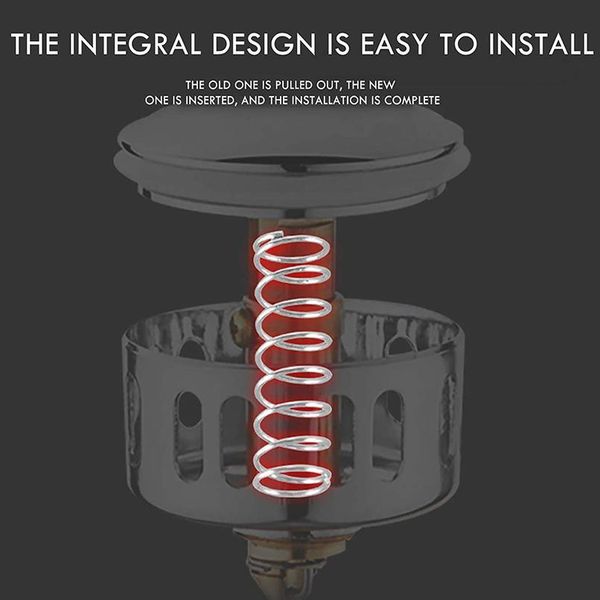 

universal wash basin bounce drain filter 2in1 sink drain vanity ser bathroom accessory bathtub plug trap hair catche bbyeyz