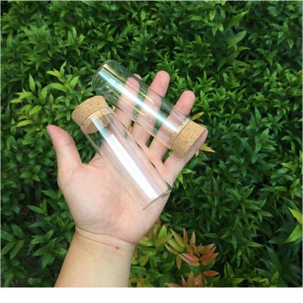 

37x100mm 70ml glass bottles vials jars test tube with cork ser empty jars glass transparent clear bottles cor bbysev