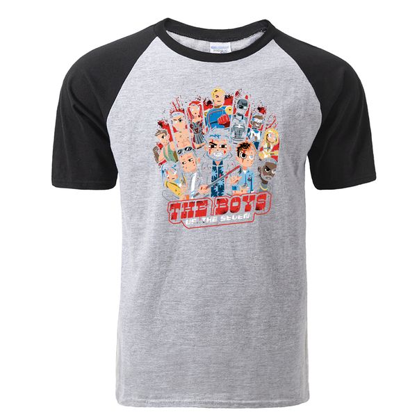

funny the boys anime print raglan cool casual tshirt summer fashion short sleeve harajuku streetwear hooded sweatshirt hoodie men t shirt