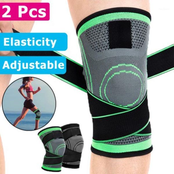 

elbow & knee pads 2pcs sports kneepad men women pressurized elastic support fitness basketball volleyball running brace protector1, Black;gray