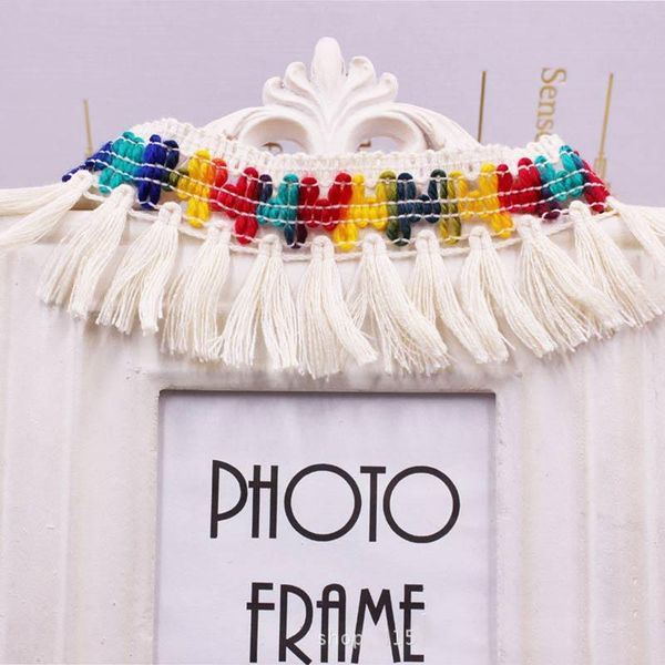 

10yards diy accessories tassel fringe cotton thread lace bohemian tassel trimming fringes for sewing clothes curtains decoration h wmtolj