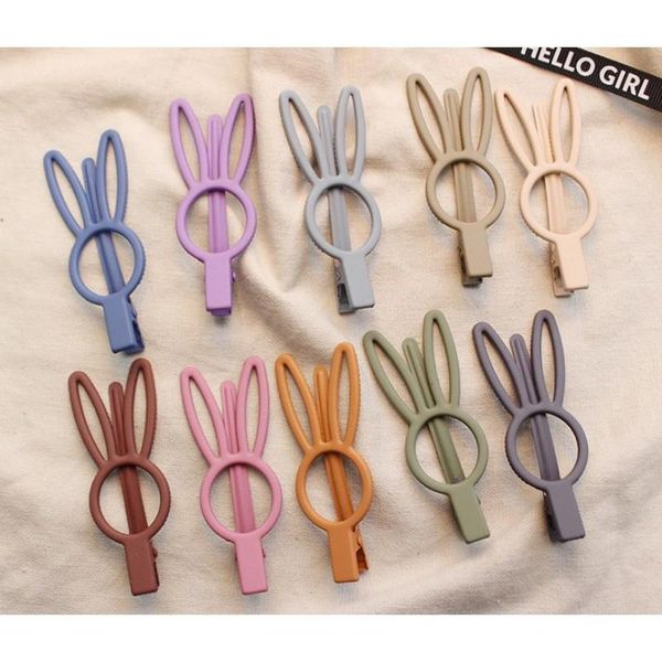 

matte cute rabbit hair pins for women hair pin clips barrette bangs duckbill hair pins girls accessories headbands for women q sqcolu