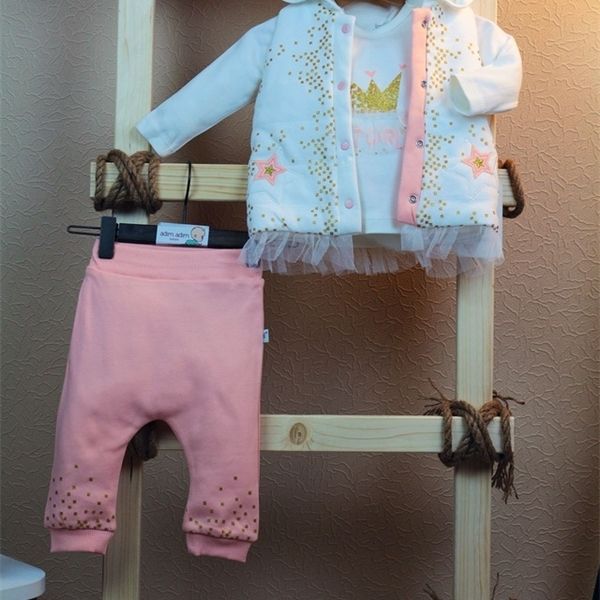 

girls baby 3 pcs suit (3 piece 100 cotton a quality tool) 415447690 1027, Red;yellow