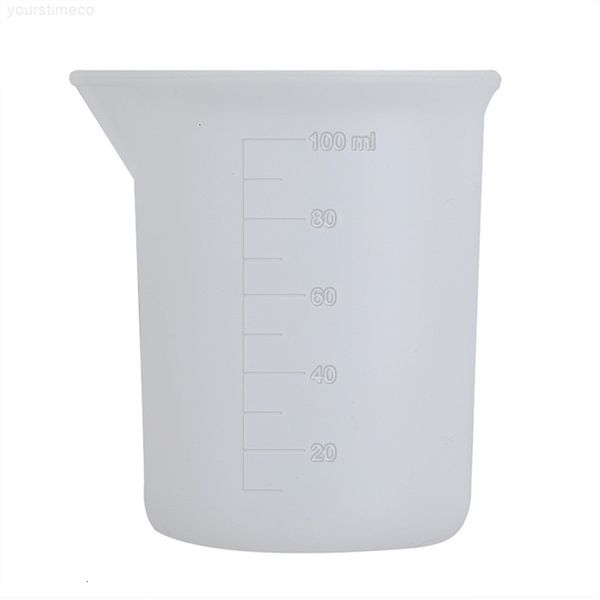 

scale transparent glue 100ml cup silicone with measuring tools for diy baking kitchen bar dining accessories wholesale