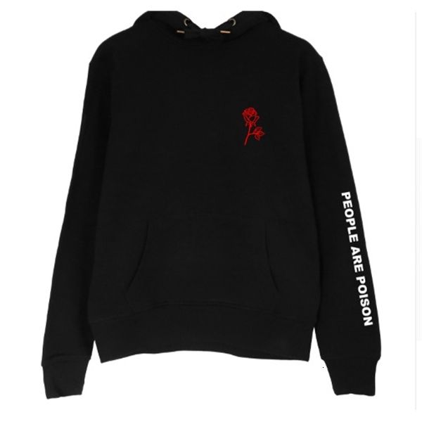 

2020 letter print fleece hoodie big woman, Black