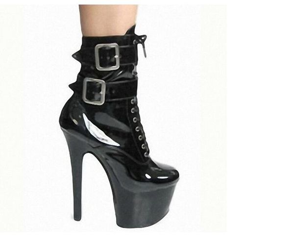 

2020 wild five retro super-high-heeled boots s6h6, Black