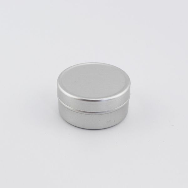 5g 10g vazio redonda de alumínio Lip Balm latas para cosméticos Embalagem de prata do metal Jar Container Creme garrafa com tampa