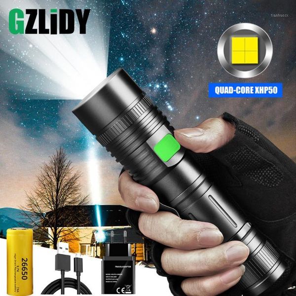 

flashlights torches powerful led super bright xhp50 tactical torch usb rechargeable camping light waterproof zoomable lantern 5 mode lamp1