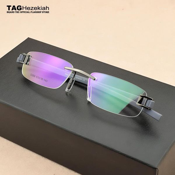 

fashion sunglasses frames 2021 brand eyeglasses rimless vintage myopia frame tr90 computer retro glasses optical women men oculos de grau1, Black
