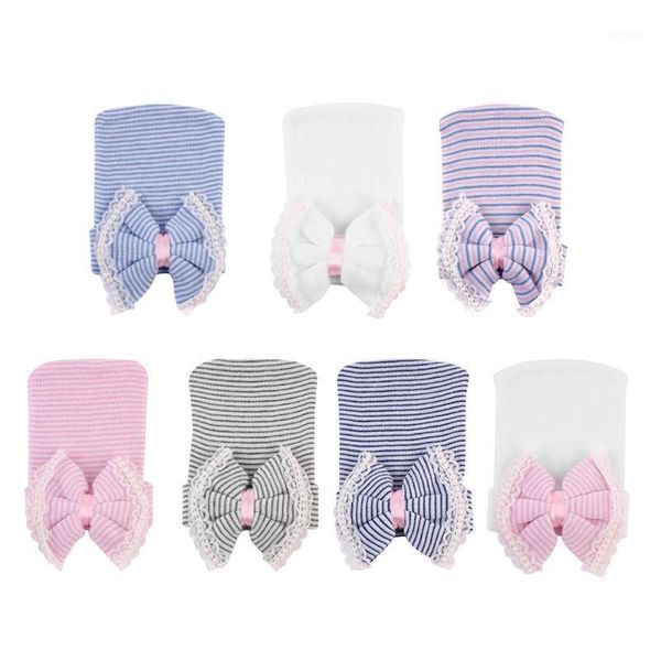 

soft knitted baby hat leisure fashionable comfortable chic newborn p props caps lovely bowknot headwear beanie#371, Yellow