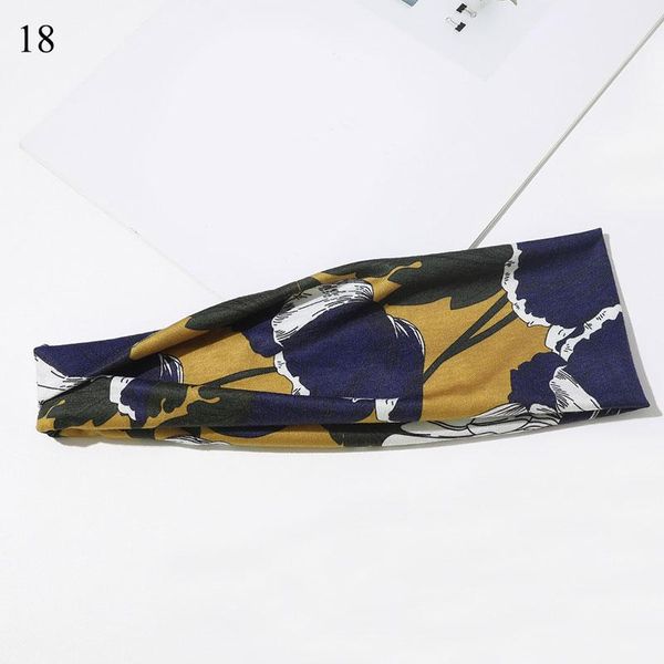 

fashion women sport headband wide headwrap elastic hair bands turban bandage bandanas floral print head wrap hair accessories q sqcmnm