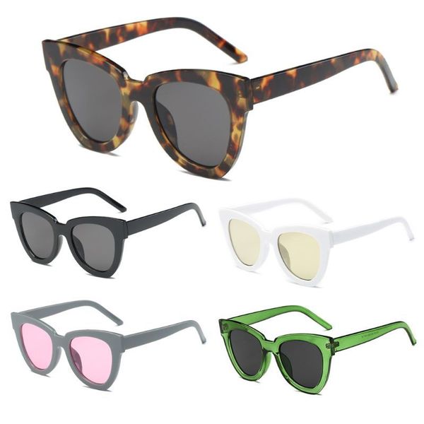 

women fashion retro cat eye sunglasses designer square frame eyeglass shades new