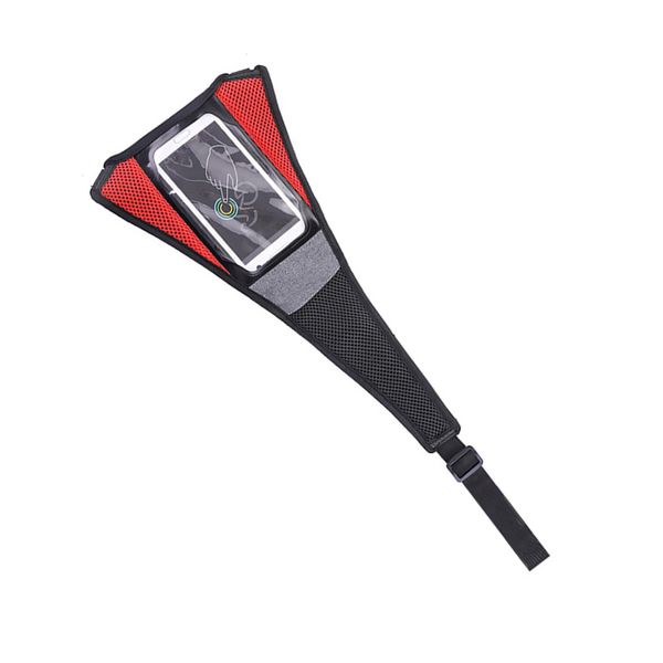 

universal bicycle sweat cover bike turbo trainer sweat absorb guard strap net cover with sensitive touch screen phone pouch