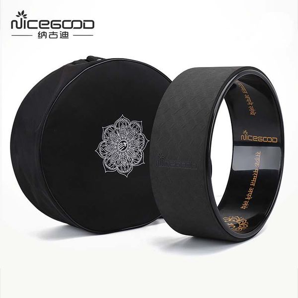 

yoga circles printed tpe wheel with bag anti-slip back bend circle stretch exercise auxiliary home equipment pilates