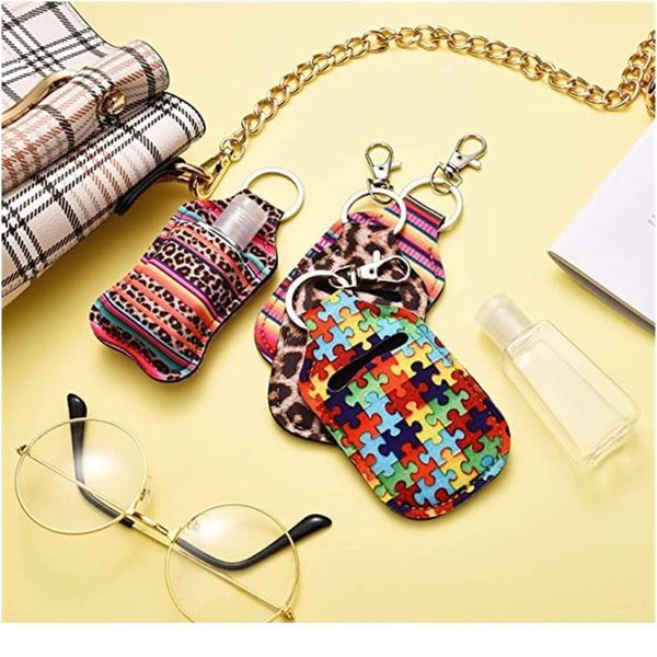 

portable 1 oz refillable empty travel bottles with keychain holder set wristlet keychain bottle container wi qylngm