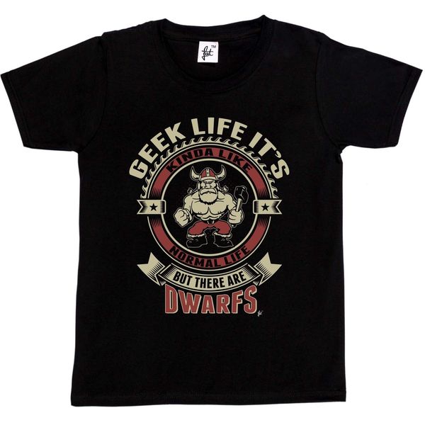 

summer novelty cartoon geek life it's like real life but there are dwarfs kids boys girls movie sport hooded sweatshirt hoodie men t sh