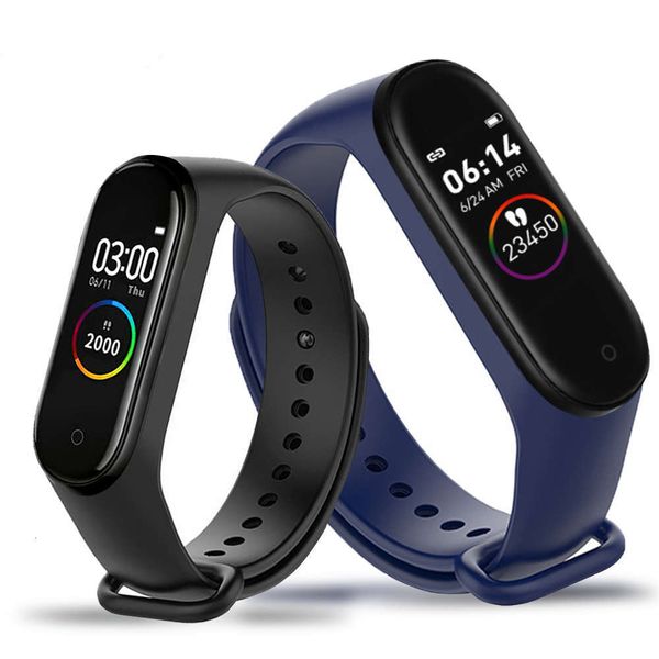 

m4 4 fitns tracker watch exercise heart rate blood prsure monitoring smart belt health wristband available pk m3jk